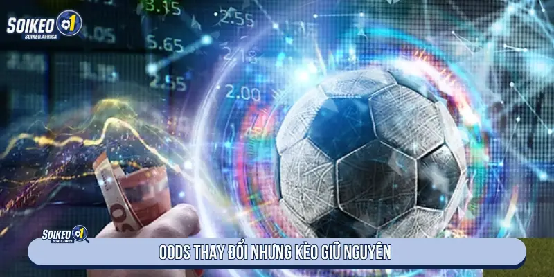Odds thay đổi trong khi handicap giữ nguyên
