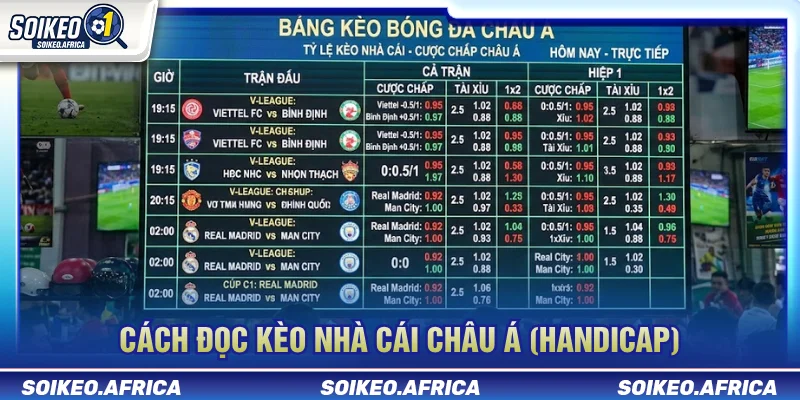 Cách đọc handicap châu Á